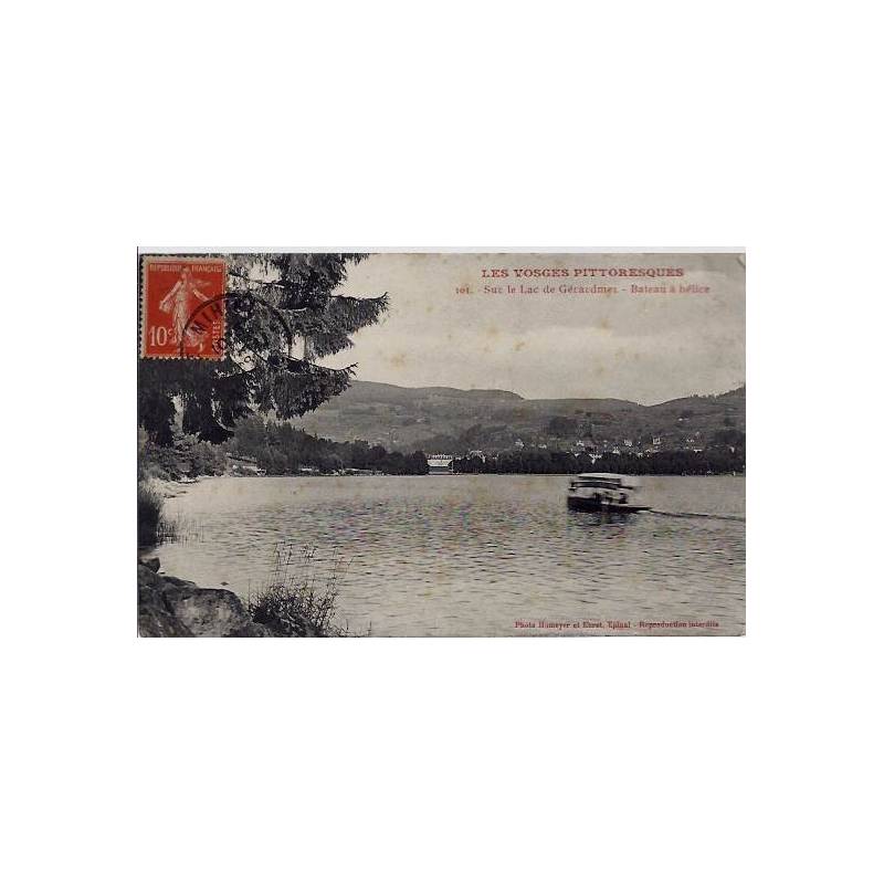 88 - Les Vosges pittoresques - Sur le lac de Gérardmer - Bateau à hélice - Voy