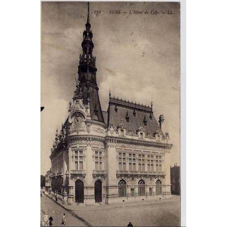 89 - Sens - Hôtel de ville - Voyagé - Dos divisé