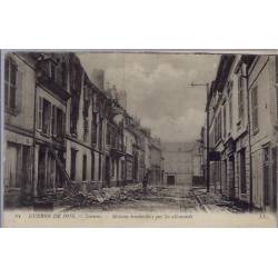 02 - Soissons - Guerre de 1914 - Maisons bombardées par les allemands - Voya...