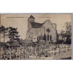 02 - Oulchy-le-Château - Le cimetière Militaire - Voyagé - Dos divisé...