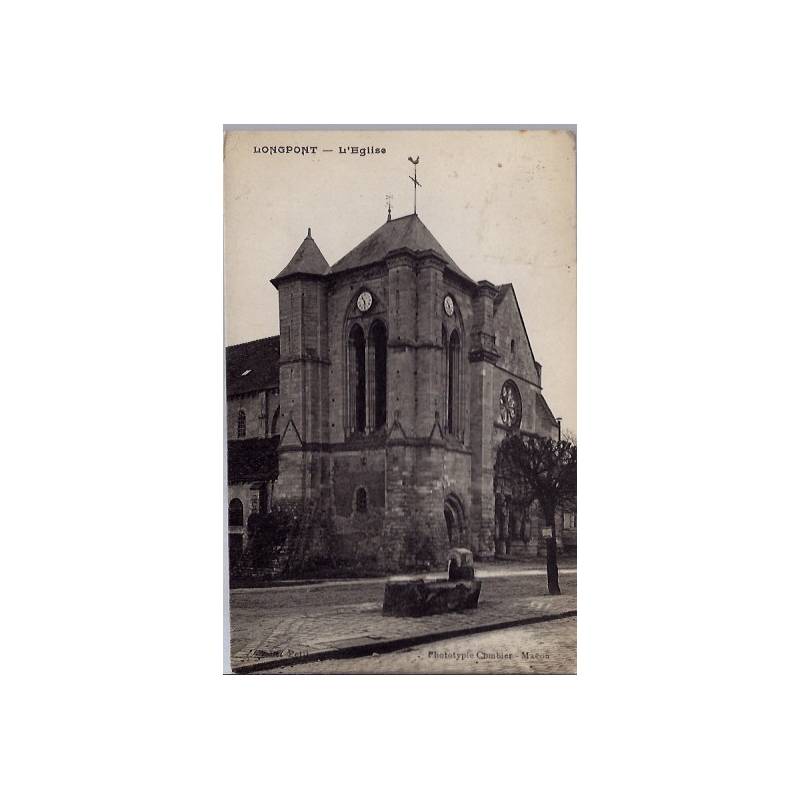 02 - Longpont - L'église - Voyagé - Dos divisé...