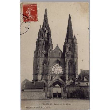 02 - Soissons - Saint-Jean des Vignes - Voyagé - Dos divisé...