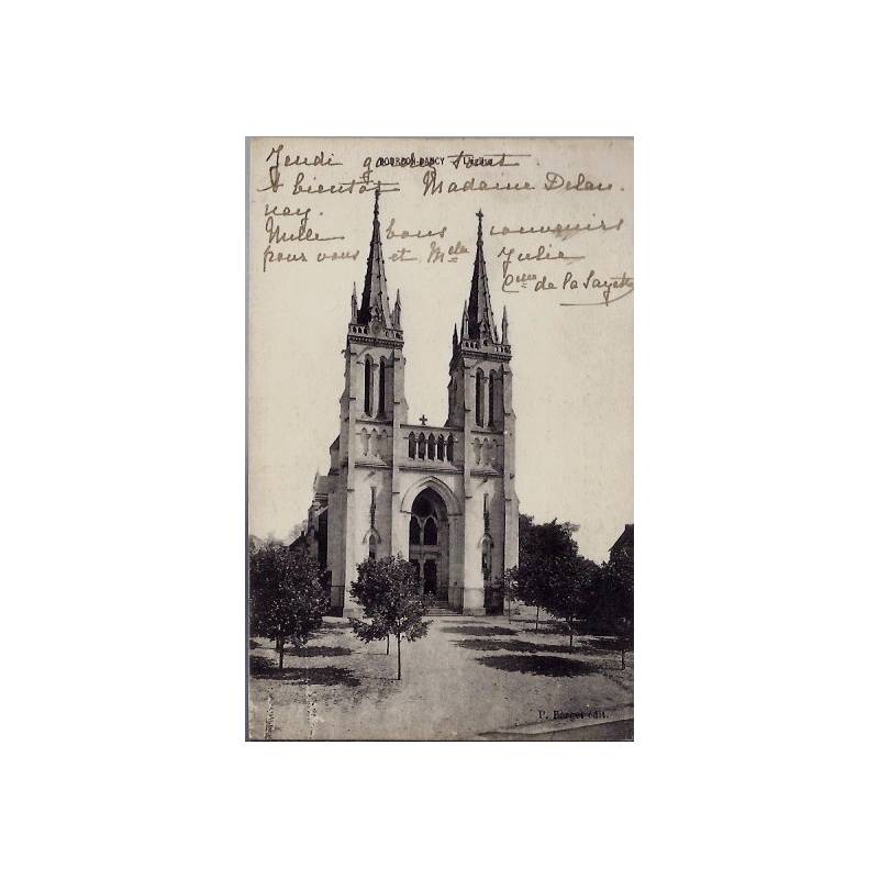 03 - Bourbon-Dancy - L'église - Voyagé - Dos divisé...