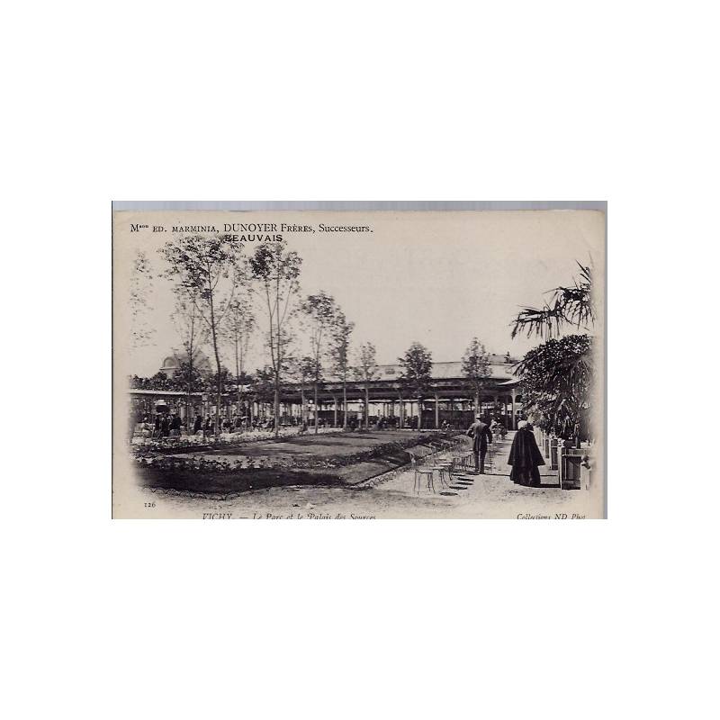 03 - Vichy - Le parc et le Palais des sources - Non voyagé - Dos non divisé...