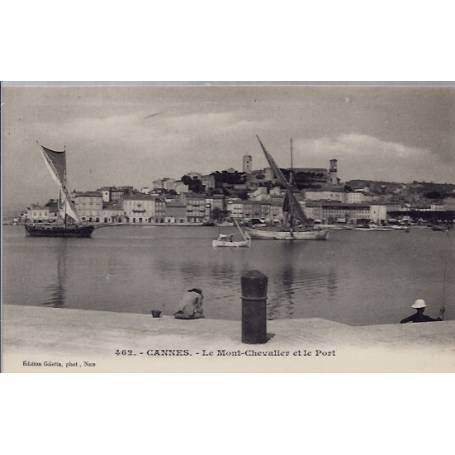 06 - Cannes - Le Mont-Chevalier et le Port- Non voyagé - Dos non divisé...