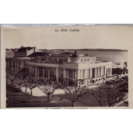 06 - Cannes - Le casino Municipal - Voyagé - Dos divisé...