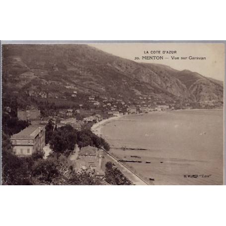 06 - Menton - Vue sur Garavan - Non voyagé - Dos divisé...