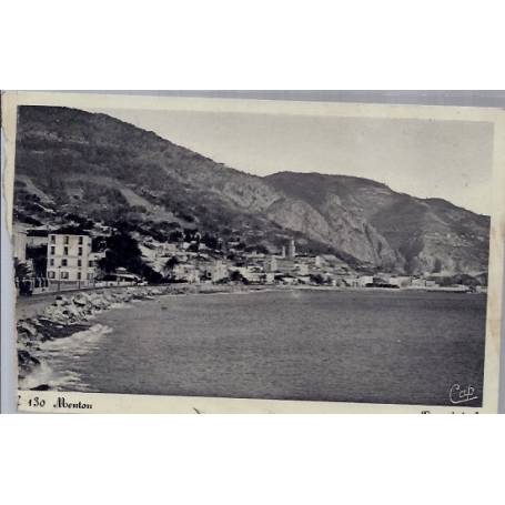 06 - Menton - Vue générale - Voyagé - Dos divisé...