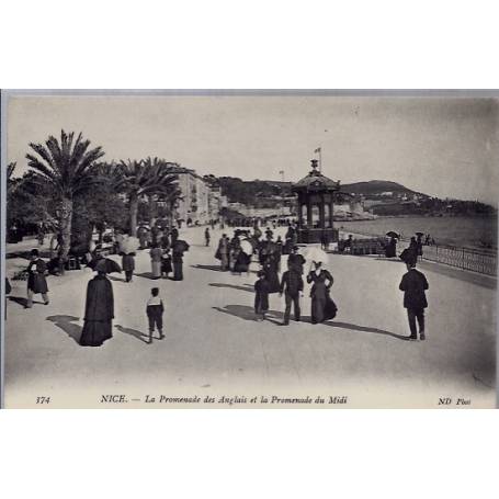 06 - Nice - La promenade des Anglais et la promenade du Midi - Non voyagé - ...