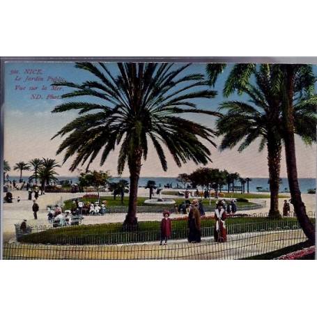 06 - Nice - Le jardin Public - Vue sur la mer - Non voyagé - Dos divisé...