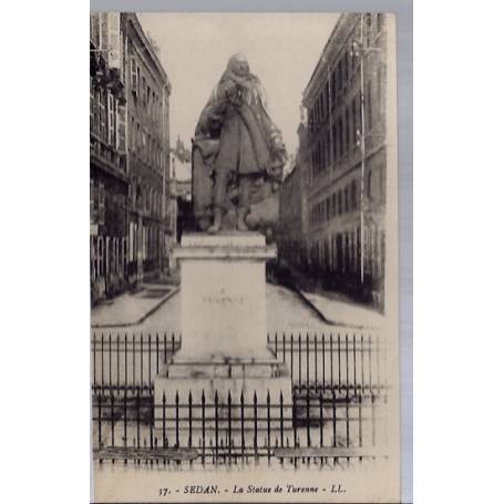 08 - Sedan - La  statue de Turenne - Non voyagé - Dos divisé...