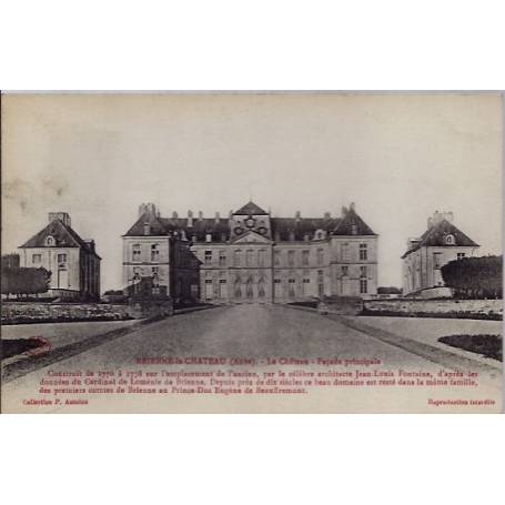 10 - Brienne-le-château - Le château - façade principale- Voyagé - Dos divis...