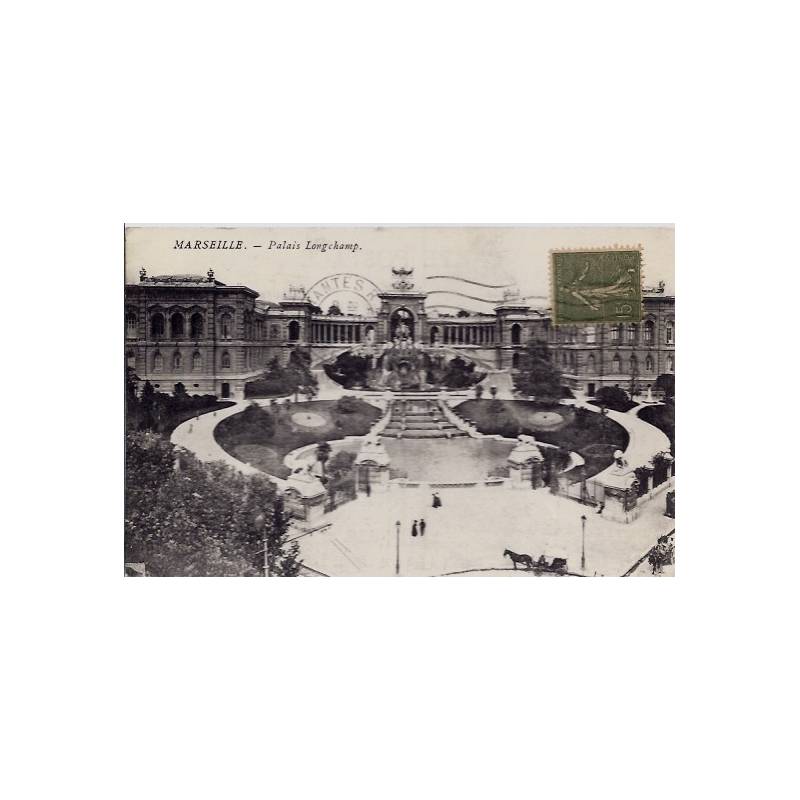 13 - Marseille - Palais Longchamp - Voyagé - Dos divisé...