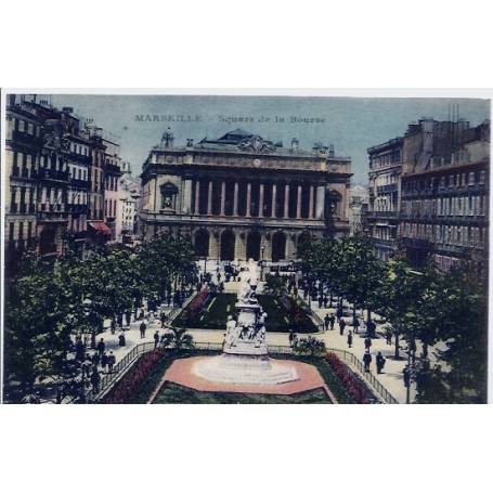 13 - Marseille - Square de la Bourse - Non voyagé - Dos divisé...