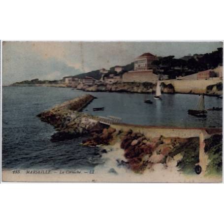 13 - Marseille - La corniche - Voyagé - Dos divisé...