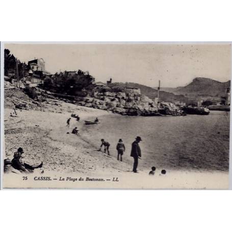 13 - Cassis - La plage du Bestonan - Non voyagé - Dos divisé...