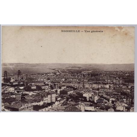 13 - Marseille - Vue générale - Voyagé - Dos divisé...