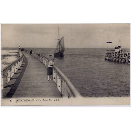 14 - Ouistreham - La jetée Est - Non voyagé - Dos divisé...