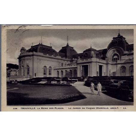 14 - Trouville - la reine des plages - le jardin du casino - Voyagé - Dos di...