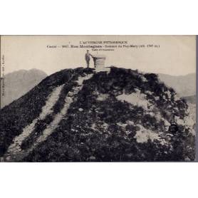 15 - Cantal - Sommet du Puy-Mary  avec la table d'orientation - Nos montagne...