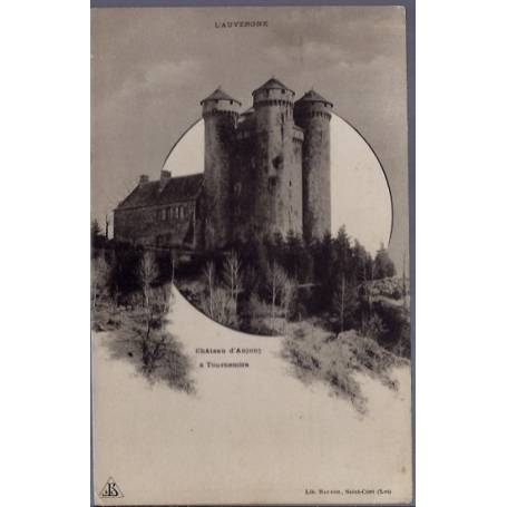 15 - Tournemire - Château d'Anjony - Voyagé - Dos divisé...