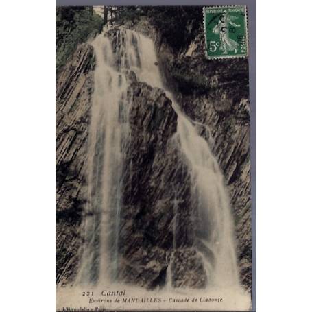 15 - Environs de Mandailles - Cascade de Liadouze - Voyagé - Dos divisé...