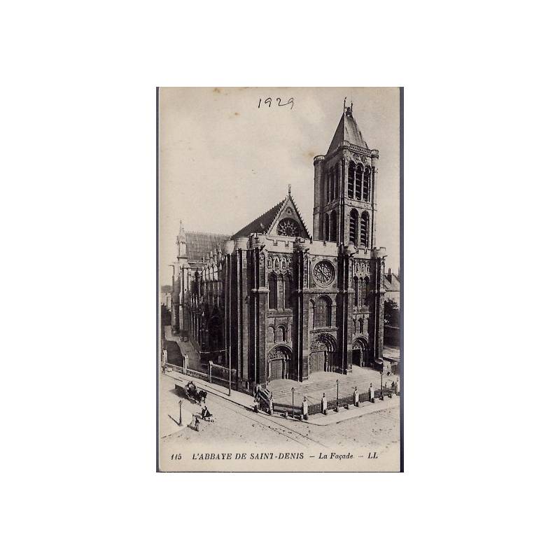 15 - L' Abbaye de Saint-Denis - La façade - Non voyagé - Dos divisé...