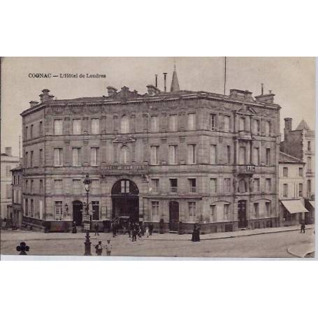 16 - Cognac - l' Hôtel de Londres- Voyagé - Dos divisé...