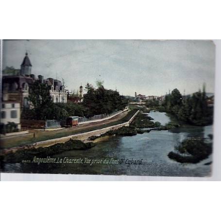 16 - Angoulême - Vue prise du pont St Cybard - Voyagé - Dos divisé...