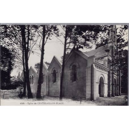 17 - Châtelaillon-Plage - Eglise - Voyagé - Dos divisé...