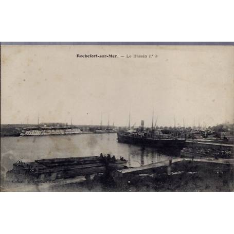 17 - Rochefort-sur-Mer - Le bassin n° 3 - Vue générale - Voyagé - Dos divisé...