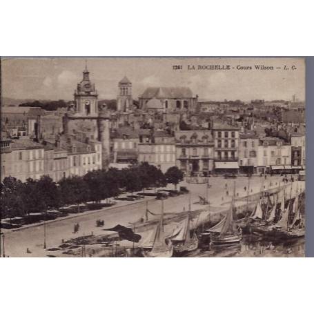 17 - La rochelle - Cours Wilson - Voyagé - Dos divisé...