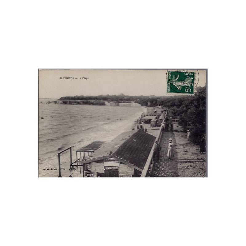 17 - Fouras - la plage - Voyagé - Dos divisé...