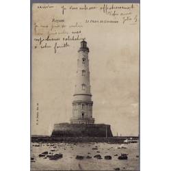 17 - Royan - Le phare de Cordouan - Voyagé - Dos divisé...