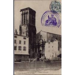 17 -  La rochelle - L' église St-Sauveur - Voyagé - Dos non divisé...