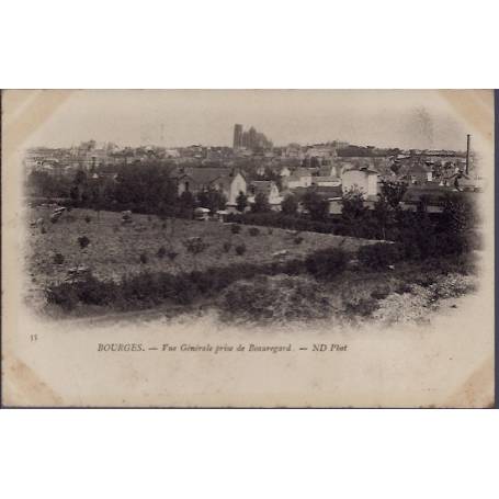 18 - Bourges - Vue générale, prise de Beauregard - Non voyagé - Dos non divi...