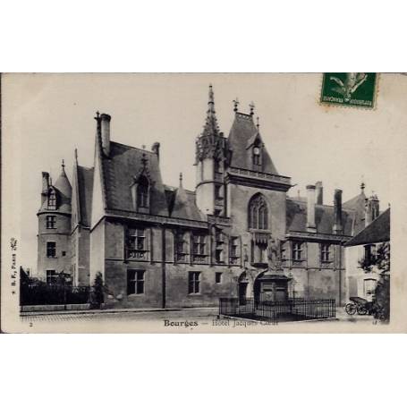 18 - Bourges - Hôtel Jacques Coeur - Voyagé - Dos divisé...