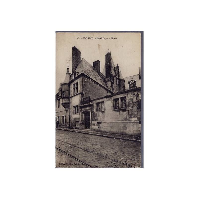 18 - Bourges - Hôtel Cujas - Musée - Voyagé - Dos divisé...