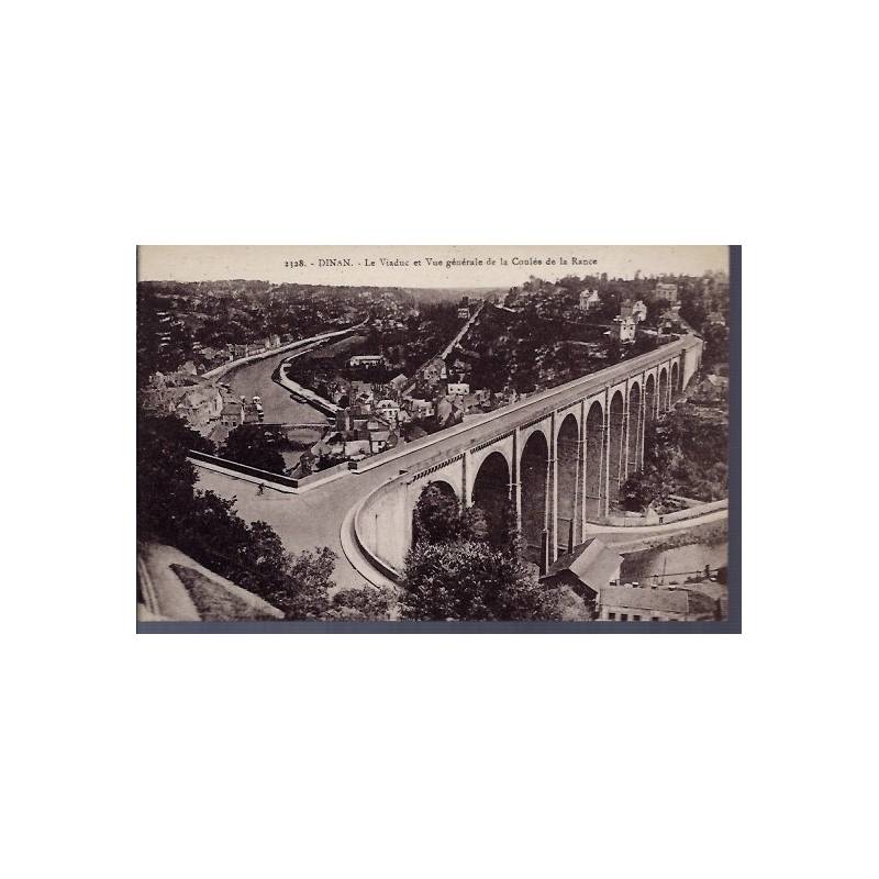 22 - Dinan - le Viaduc et vue générale de la coulée de la Rance - Voyagé - D...