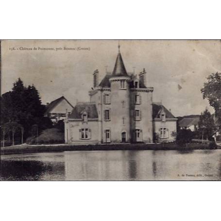 23 - Près Boussac - le château de Poinsouze - Voyagé - Dos divisé...