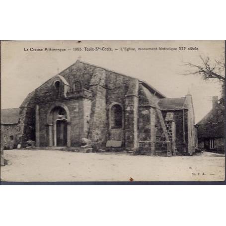 23 - Toulx-Ste-Croix - L' église, monument historique XIIeme siècle - Voyag...