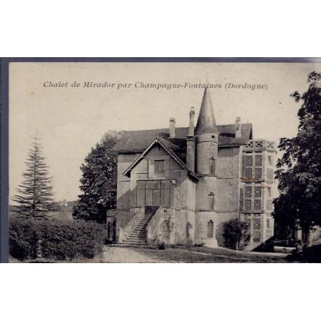 24 - Chalet de Mirador par Champagne-Fontaines - Non voyagé - Dos divisé...