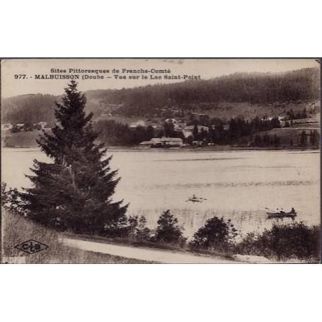 25 - Malbuisson - Vue sur le Lac Saint-Point - Voyagé - Dos divisé...