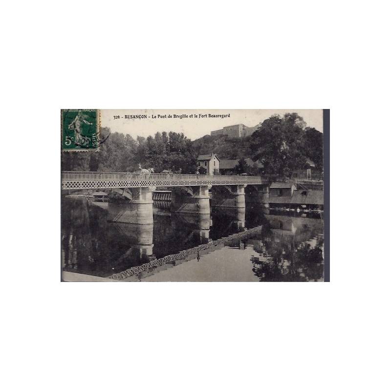 25 - Besançon - Le pont de Bregille et le Fort Beauregard - Voyagé - Dos di...