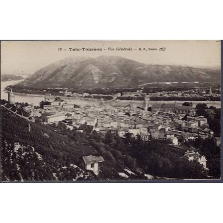 26 - Tain-Tournon - Vue générale - Voyagé - Dos divisé...