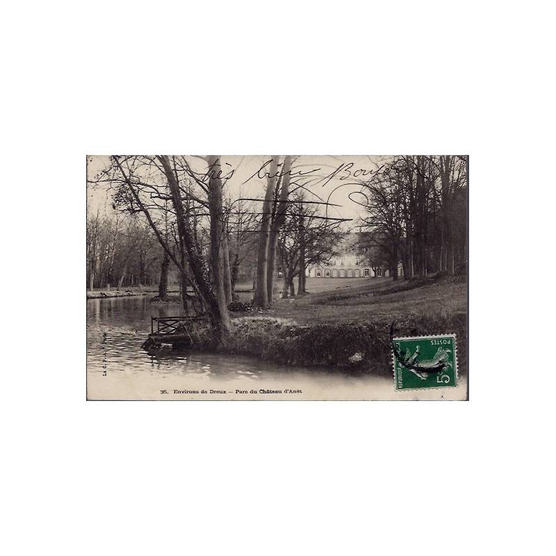 28 - Environs de Dreux - Parc du château d' Anet - Voyagé - Dos non divisé...