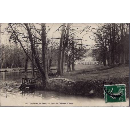 28 - Environs de Dreux - Parc du château d' Anet - Voyagé - Dos non divisé...