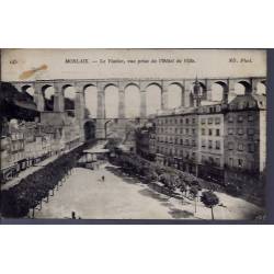 29 - Morlaix - le Viaduc - Vue prise de l' Hôtel de Ville - Voyagé - Dos di...