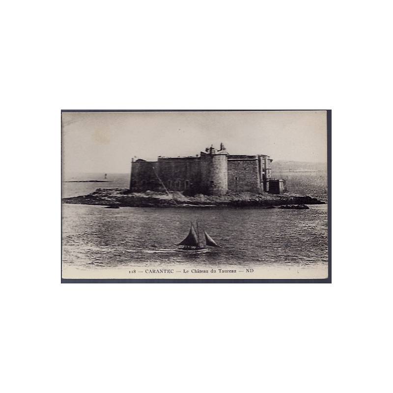 29 - Carantec - Le château du Taureau - Non voyagé - Dos divisé...