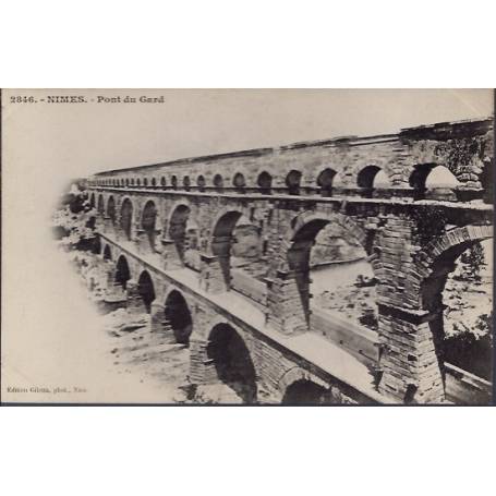 30 - Nîmes - Pont du Gard - Non voyagé - Dos non divisé...